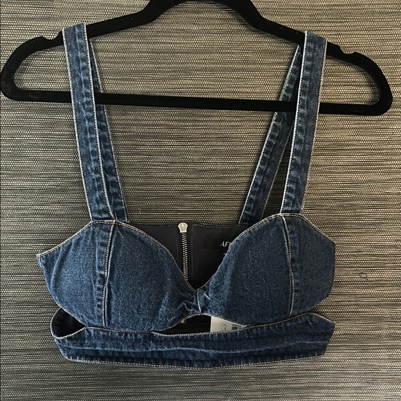 AFRM Denim Blue Women's Top - Picture 1 of 3